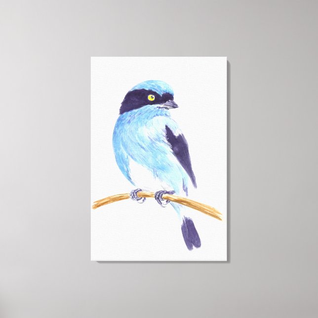 Blue bird canvas print (Front)