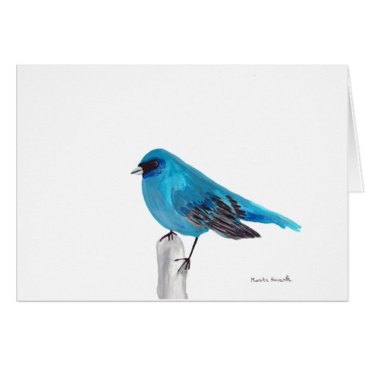 Blue bird card (Front Horizontal)