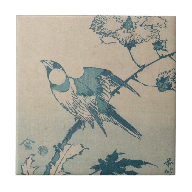 Blue Bird Ceramic Tile (Front)