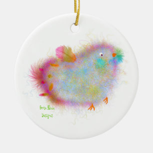 Blue Bird Christmas Ornament