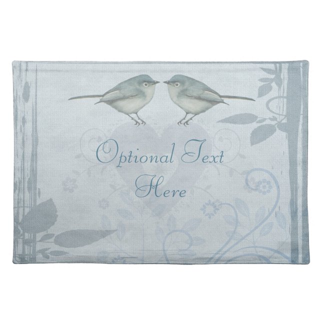 Blue Bird Cloth Placemat (Front)
