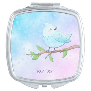 Blue Bird Compact Mirror