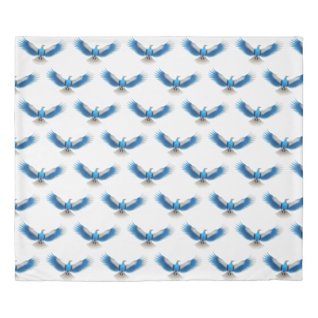 Blue bird duvet cover (Front)