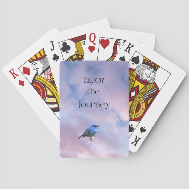 Blue Bird "Enjoy the Journey" Poker Cards (Back)