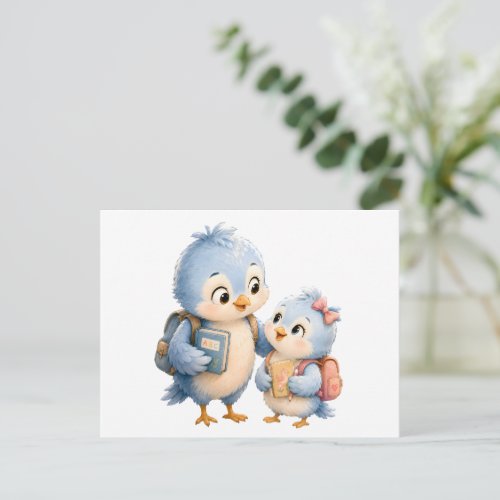 Blue Bird Family Friendship Postcard
