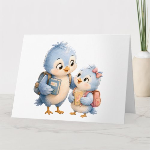 Blue Bird Family Thank You Card