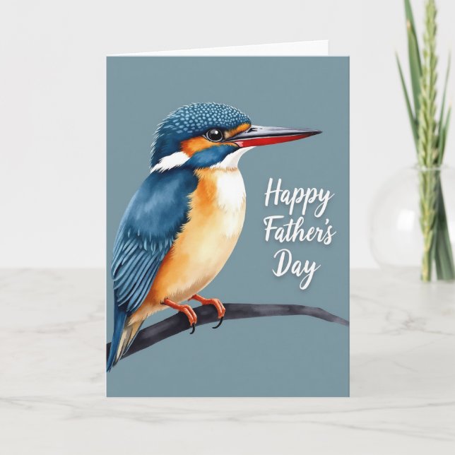 Blue Bird Fathers Day Card (Front)