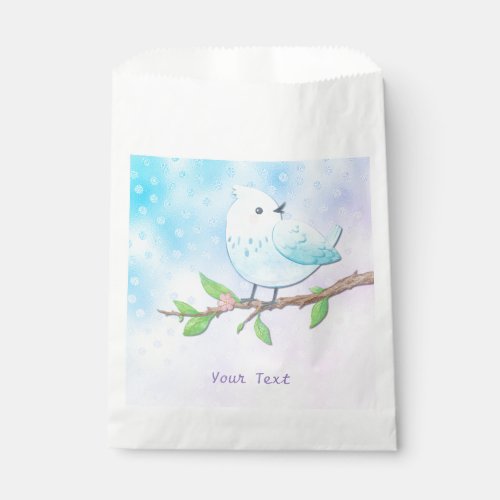 Blue Bird Favor Bag