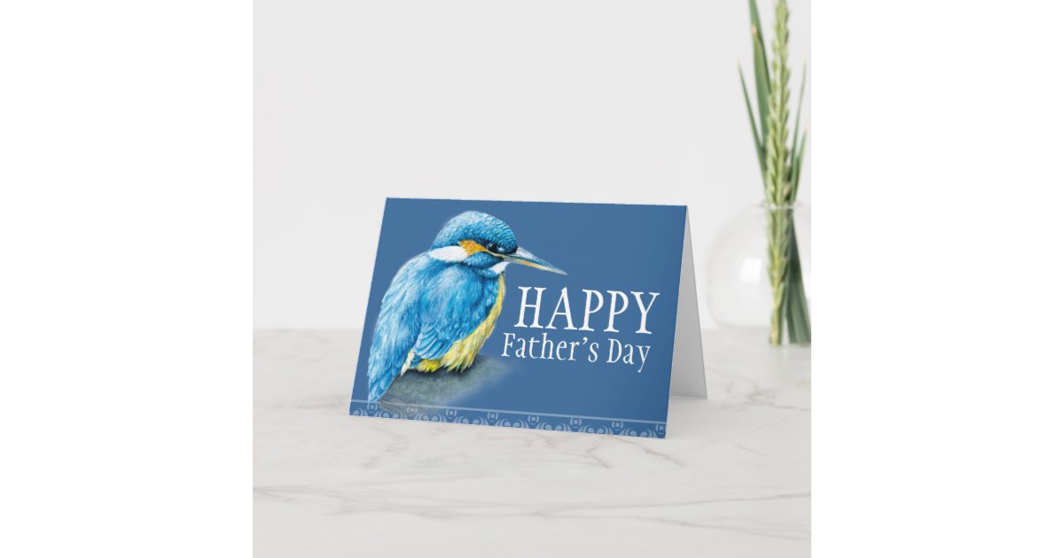 With Love To A Special Dad Kingfisher Christmas Card