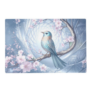 Blue Bird Floral Placemat