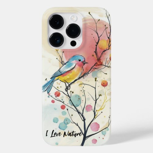 Blue Bird I Love Nature  Case_Mate iPhone 14 Pro Case