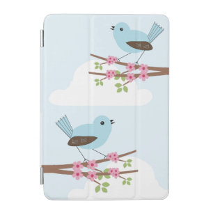 Blue Bird in Blossom Tree iPad Mini Cover