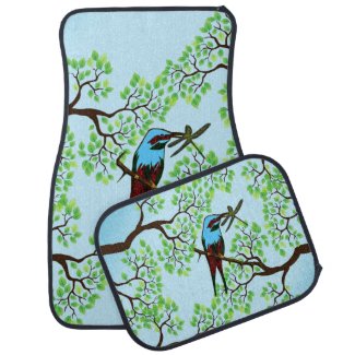 Blue Bird in Trees