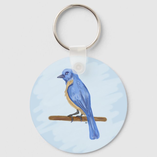 Blue Bird Keychain (Front)