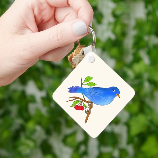 Blue bird keychain (Hand)