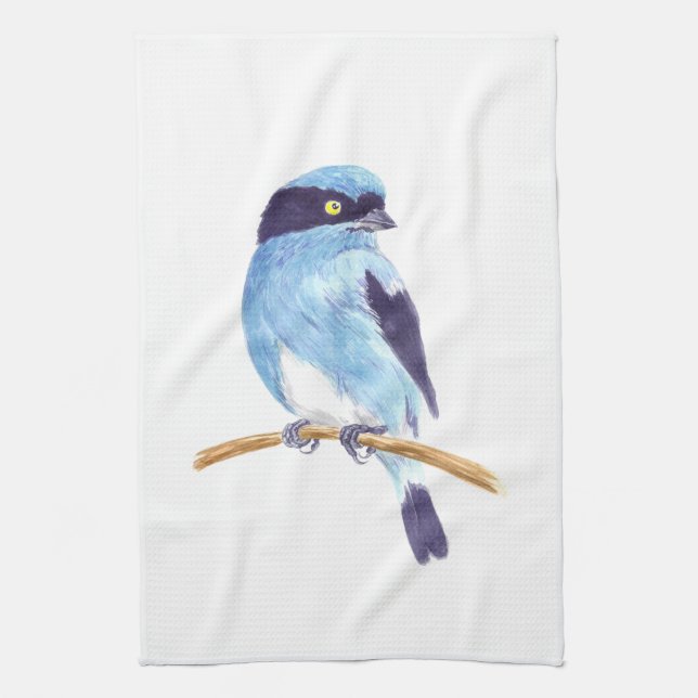Blue bird kitchen towel (Vertical)