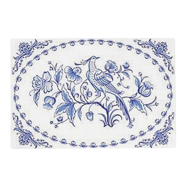 “Blue Bird” Laminated  Placemat (Front)