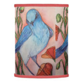 blue bird lamp shade (Left)