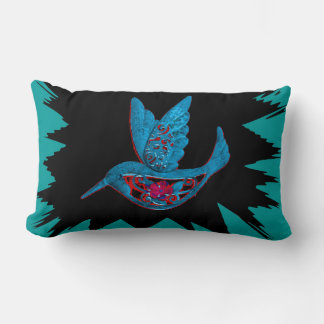 Blue Bird Lumbar Pillow