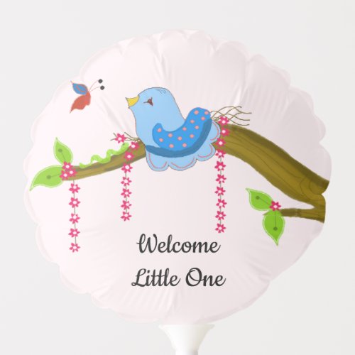 Blue Bird New Baby Welcome Balloon