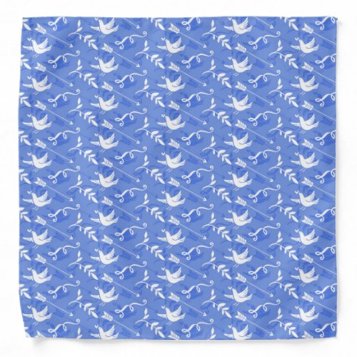 Blue Bird of Happiness  Blue Love Birds Bandana