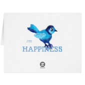 Blue bird of happiness crossstitch dots (Back Horizontal)