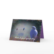 Blue Bird of Happiness Greeting Cards Birthday +++