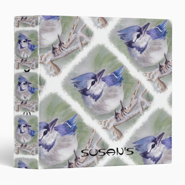 BLUE BIRD OF PARADISE BINDER (Front/Spine)