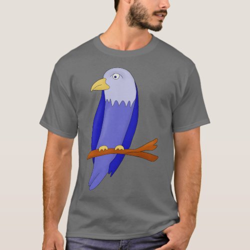 Blue bird on a branch T_Shirt