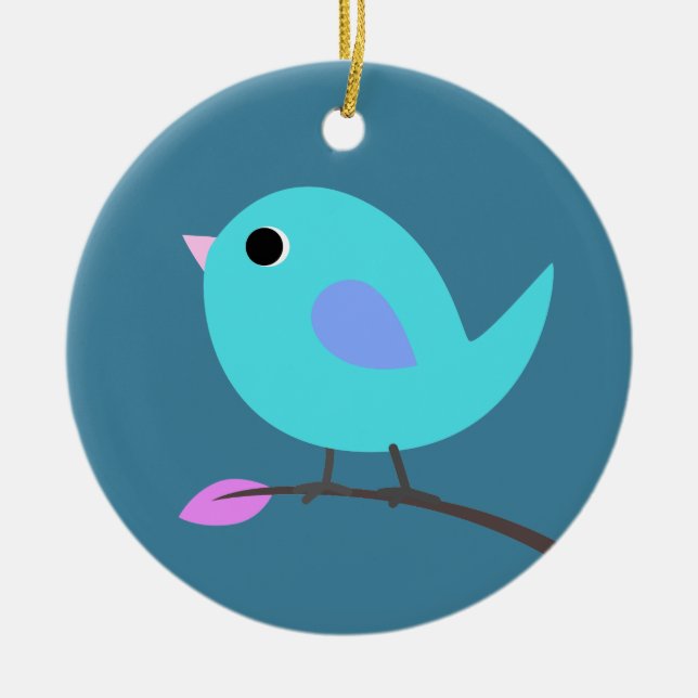 Blue Bird Ornament (Front)