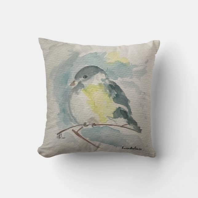Blue Bird Pillow (Front)