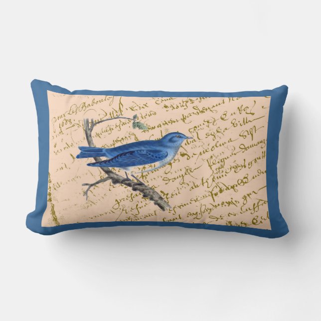 Blue Bird Pillow (Front)