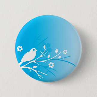 Blue Bird Pinback Button