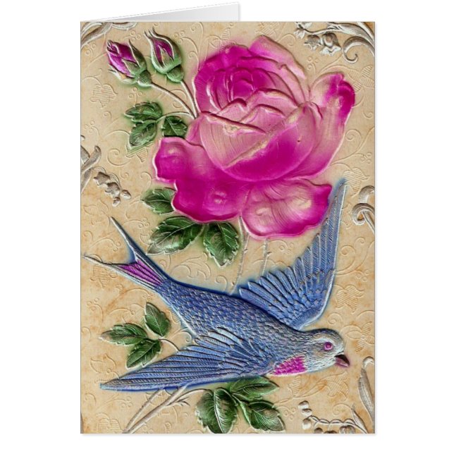 Blue Bird Pink Rose (Front)