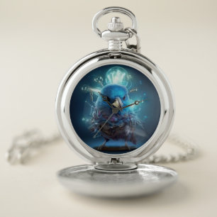 blue bird pocket watch