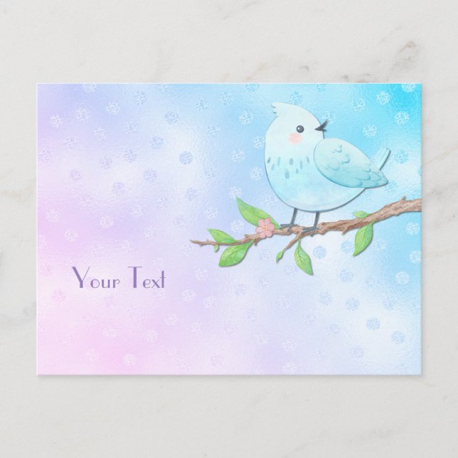 Blue Bird Postcard (Front)