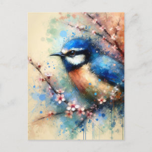  Blue bird, Postcrossing Postcard