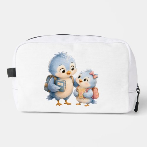 Blue Bird Siblings Cosmetic Bag