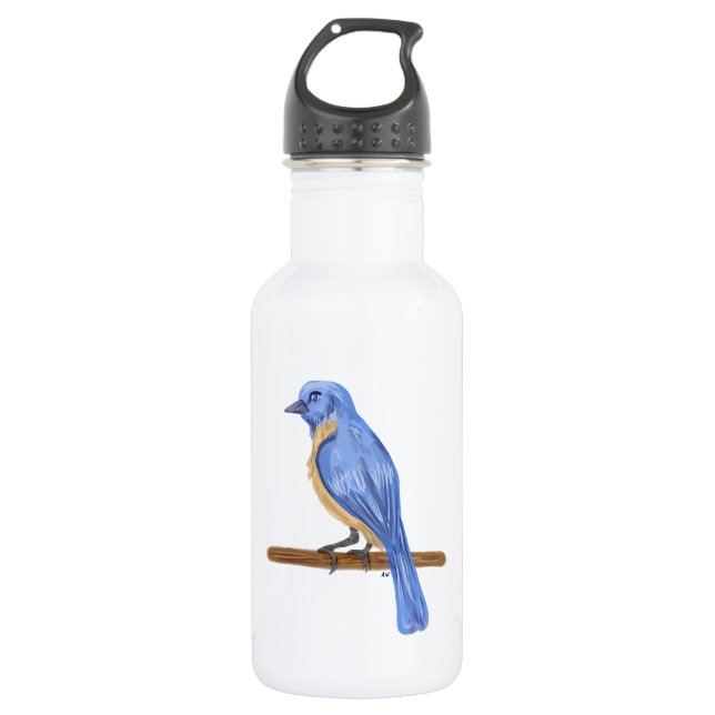 Blue Bird Stainless Steel Water Bottle (Front)