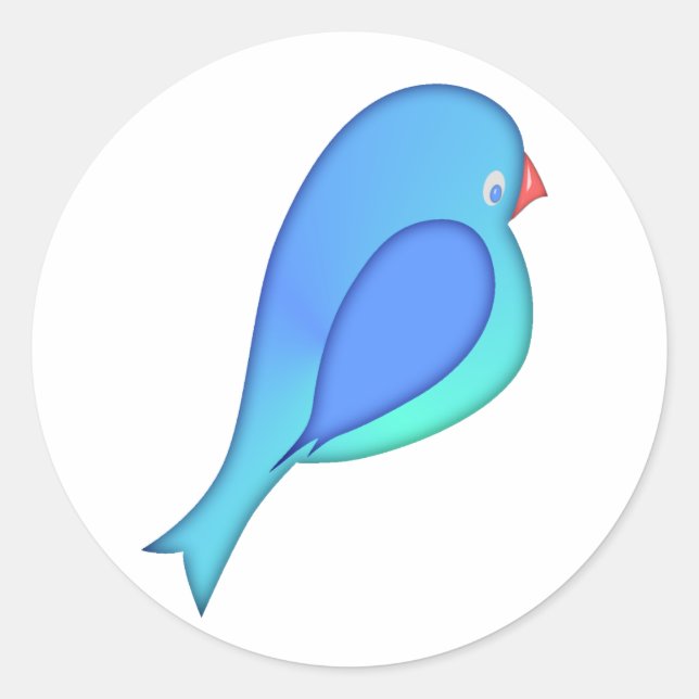 Blue Bird Sticker (Front)