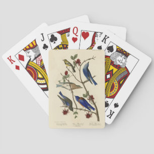 Blue-birds and Warbler, Audubon's Birds of America Poker Cards