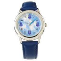 Blue Birds Arabic Roman Numbers