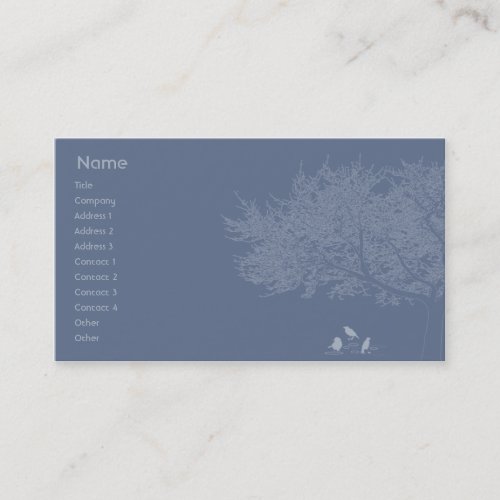 Blue Birds - Business Business Card Templates