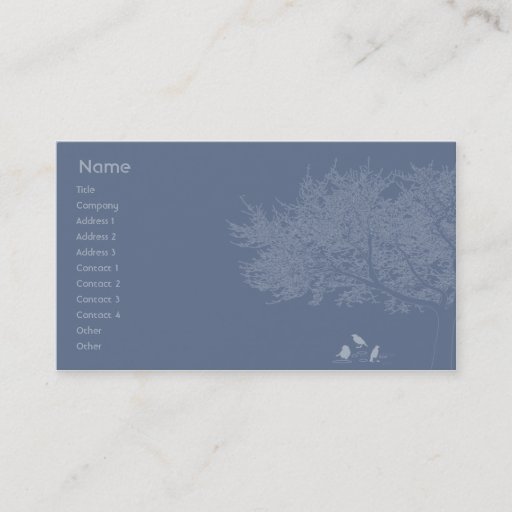 Customizable Blue Birds - Business Business Card Templates