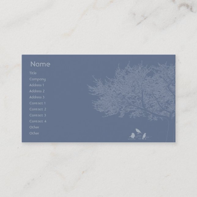 Blue Birds - Business Card (Front)
