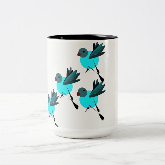 Blue Birds coffee mug (Center)