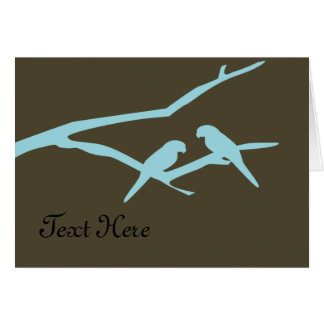 Blue Birds Custom Cards