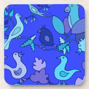 Blue Birds Drink Coaster