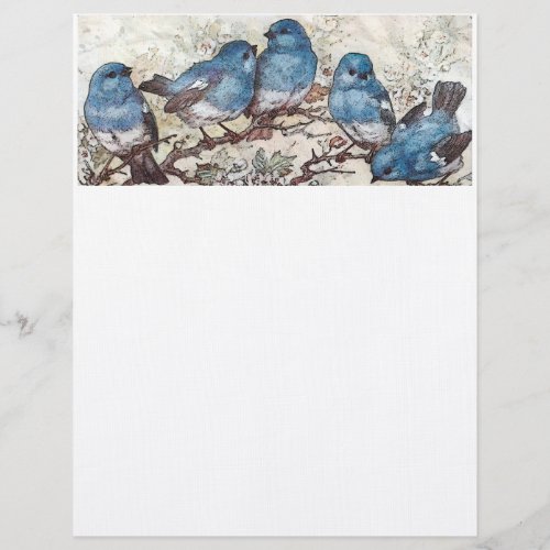 Blue Birds Letterhead