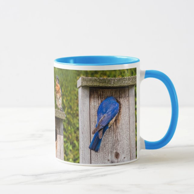 blue birds mug (Right)
